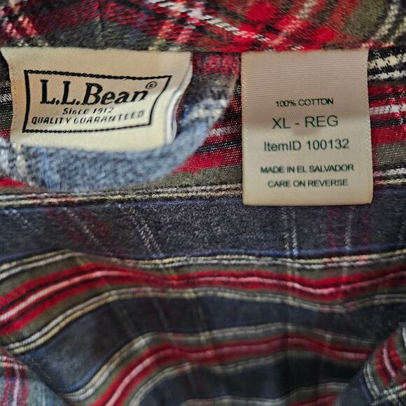 L.L. Bean Scotch Plaid Rob and Belt, Size XL - Picture 2 of 8